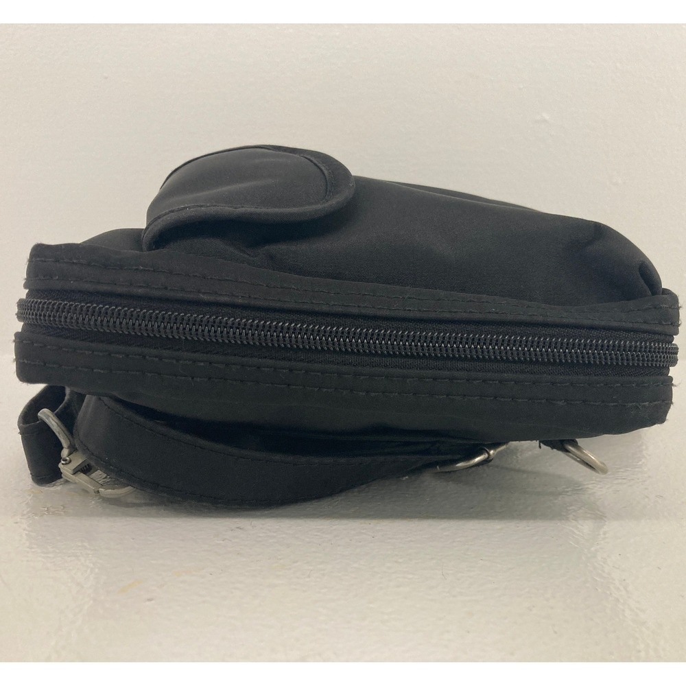 Baggallini Black Nylon Convertible Crossbody Bag Multi Pocket Travel Organizer - Picture 14 of 16